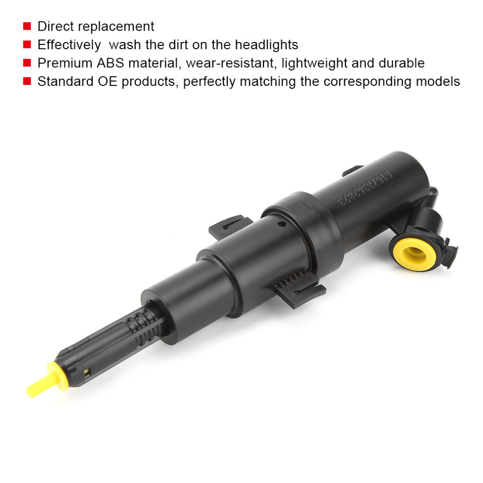 High-Quality Abs Headlight Washer Nozzle Telescopic For E46 Bmw Black 4651392326924