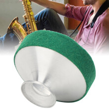 Alto Saxophone Mute Silencer, Green Aluminum Alloy, 71.5mm