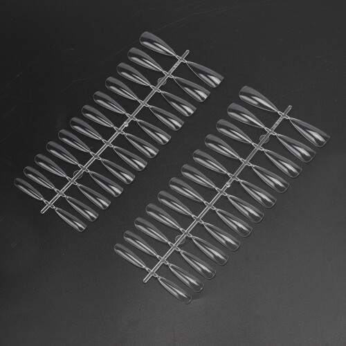 500pcs High Toughness Transparent False Nail Tips for DIY Manicure 2