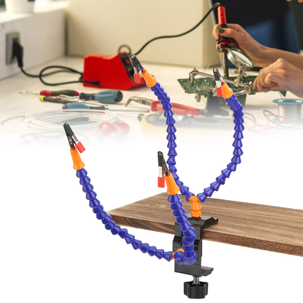 Soldering Fixture 4 Arms Blue Multi-Purpose For Circuit Board Repair Work 7611392611861