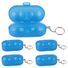 Blue Plastic Pong Ball Storage Box 5 Pack Table Tennis Container Holds 2 Balls