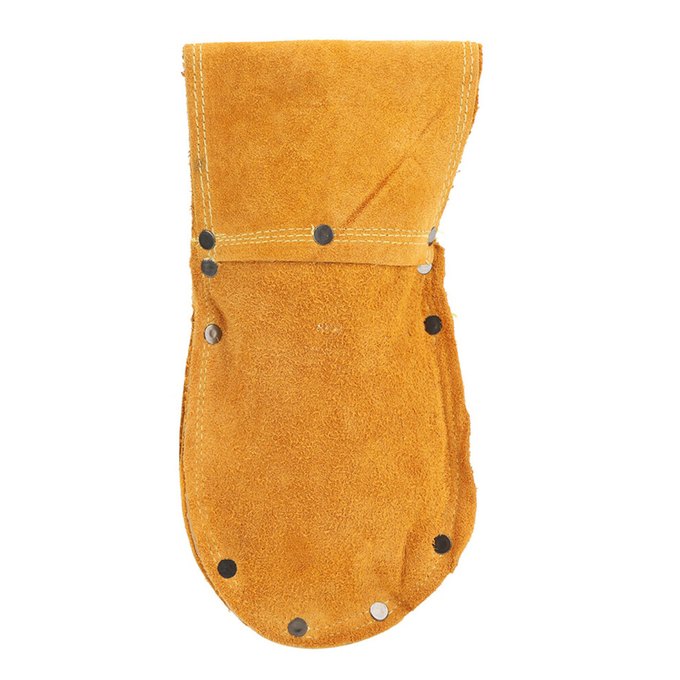 Yellow Cowhide Tool Belt With Hardware Heavy Duty Waist Bag For Tradespeople 4691392327460