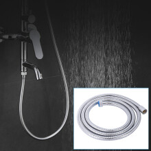 2m Stainless Steel Shower Hose G1/2in Durable Electroplating Bathroom Accessory