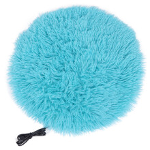 Electric Pet Heating Pad for Small Dogs Cats Blue Plush USB Charge