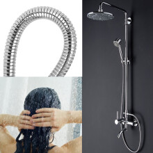 Reliable 2m Stainless Steel Shower Hose G1/2in Thread Bathroom Plumbing Part