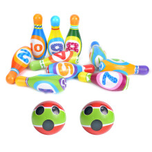 Innen- und Außenschulungs-Bowling-Set für Kinder 3-10 Jahre, inklusive 7,3 cm Ball und 14x5 cm Kegel