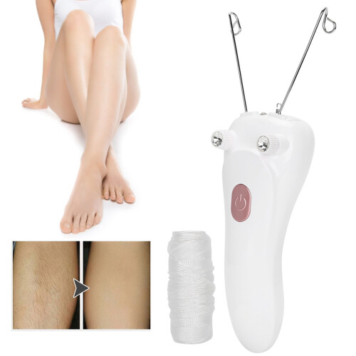 USB Rechargeable Pink Electric Threading Epilator 5W 500mAh