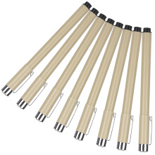 8PC Drawing Pen Set - Black Refill, 13.5cm, 0.2mm-1mm Mesh