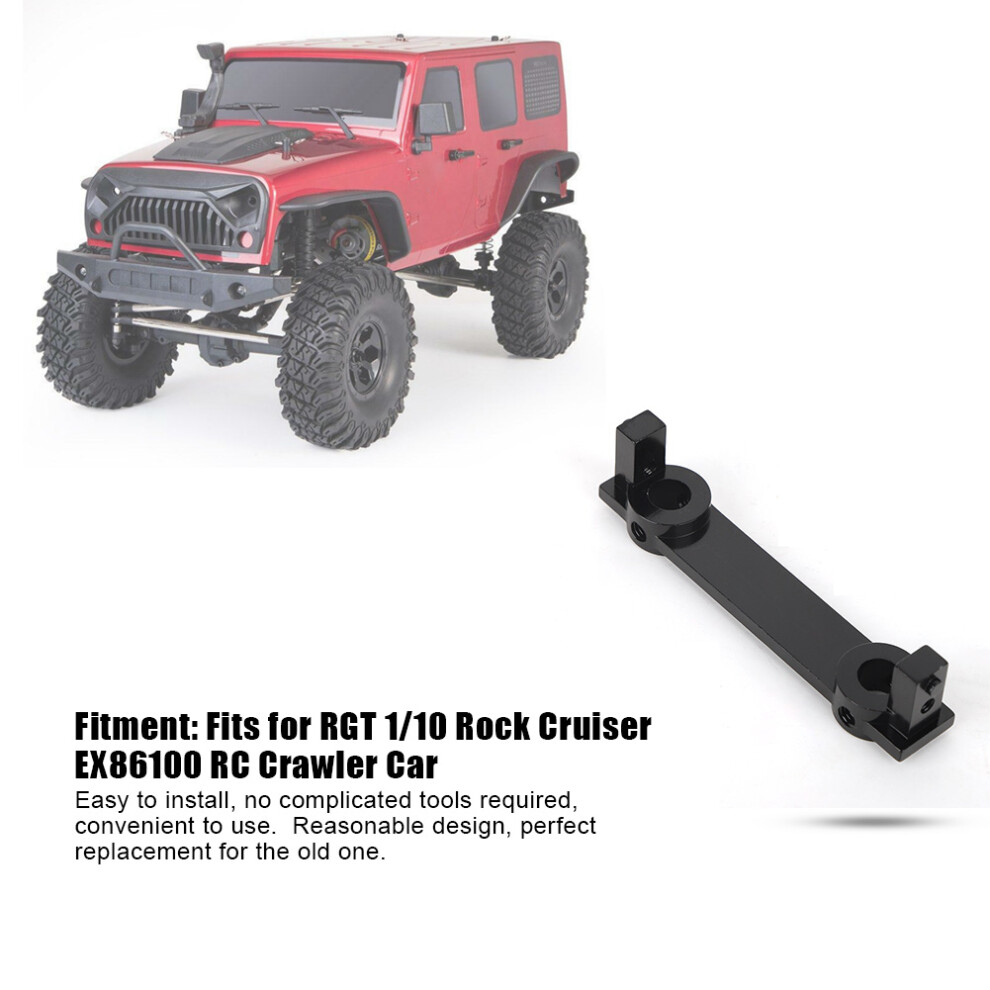 Aluminum Alloy Front Rear Bumper Mount Set For Rgt 1/10 Rock Cruiser ( R86019) Black 7651392329649