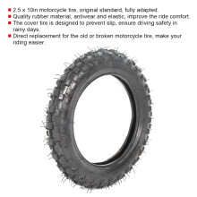 2.5 x 10in Motorcycle Rubber Inner Tube Set for Honda XR CRF 70 50