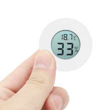 Mini LCD Thermometer Hygrometer 45x14mm - Multiple Colors