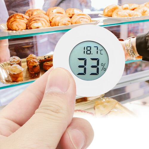 Mini LCD Thermometer Hygrometer 45x14mm - Multiple Colors 2