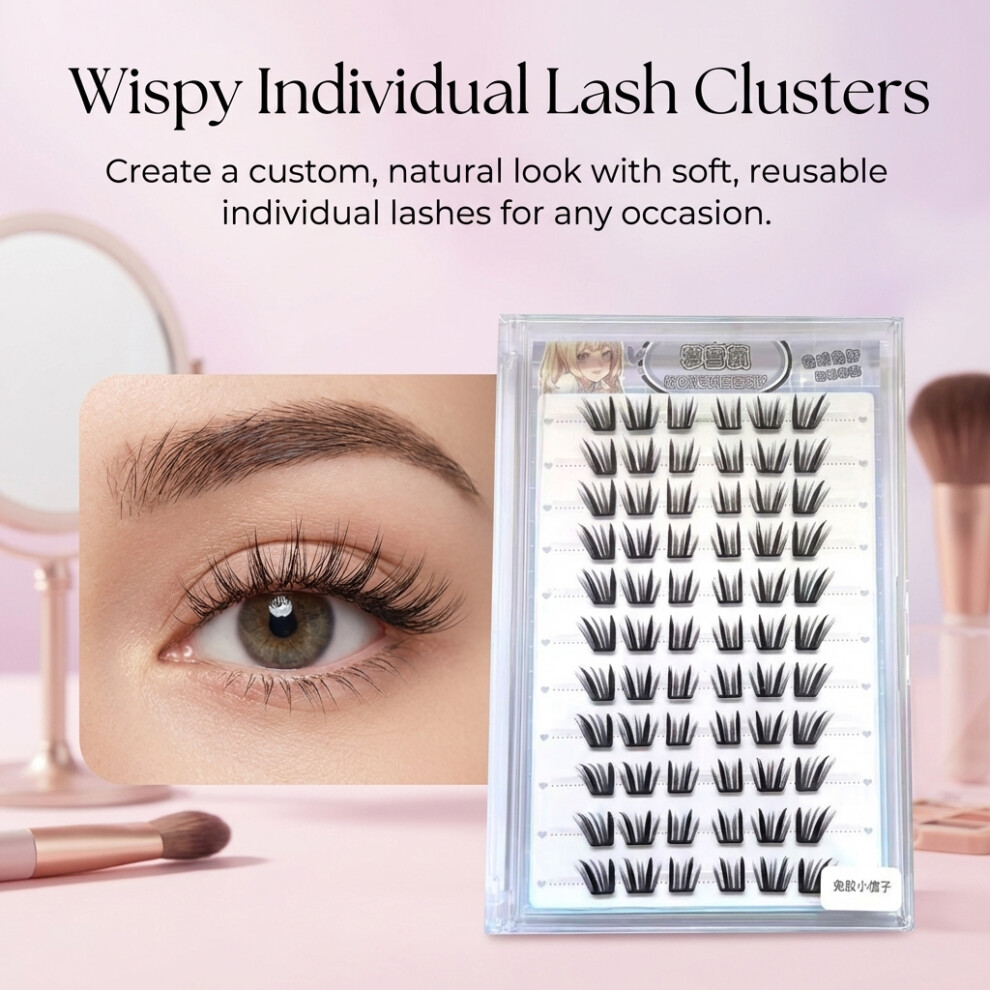 Hue-Grain Snake False Eyelashes - Lightweight & Natural Look
