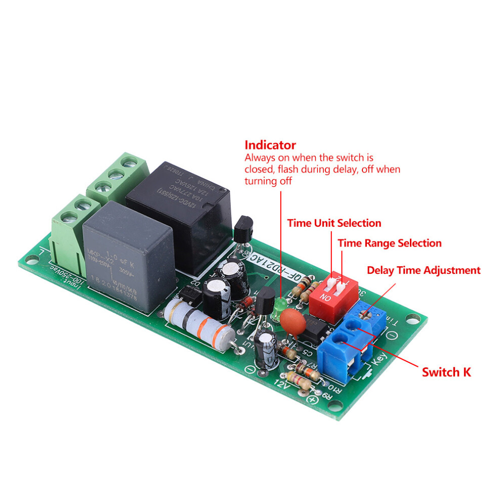 Delay Off Relay Module AC 220V Timer