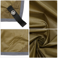 210T Polyester Camping-Unterlage Zelt-Hängematten-Plane 360x290cm Hellbeige