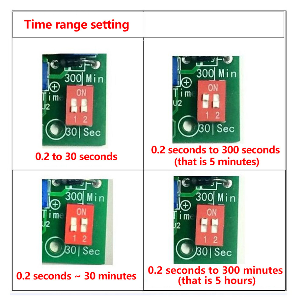 100-220V AC Timer Relay Module Delay Off