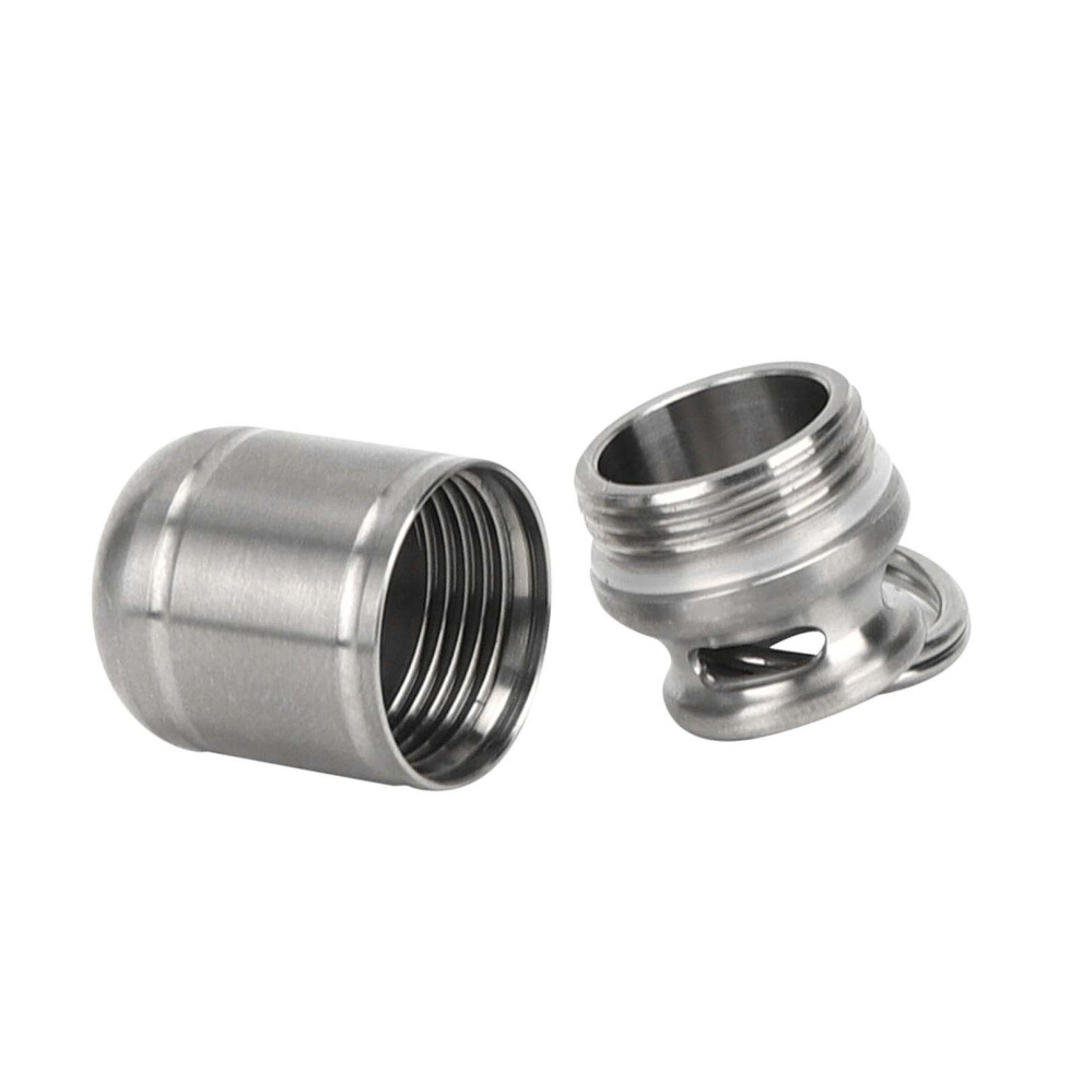 Orange Sturdy Titanium Alloy 30Ml Waterproof Pill Container Small Medicine Case
