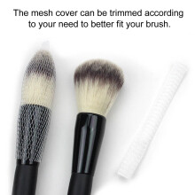 Cosmetic Brush Mesh Cover 100Pcs Makeup Brush Guards for Dust Protection