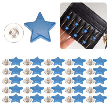 Star Shape Rivet Screw 12mm Zinc Alloy Clothes Decor Blue/Purple