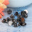 30 Sets Brass Book Rivets Flat Buttons 9.5x4mm Black Tack 9