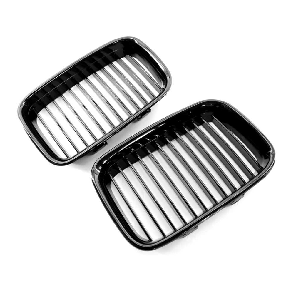 E36 1992-96 Front Grille Set Abs For 3-Series Sedan Coupe Cabrio Black 3341392333947