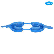 50Pcs Dental Fluoride Tray Set, EVA Dual Arch, Sizes S-XL, Assorted Colors