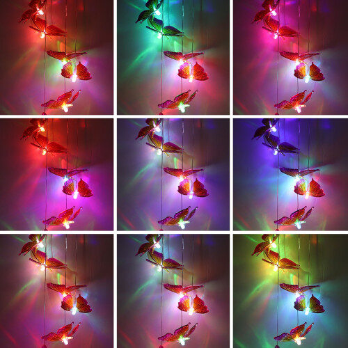 Solar Wind Chime Light Hanging Garden