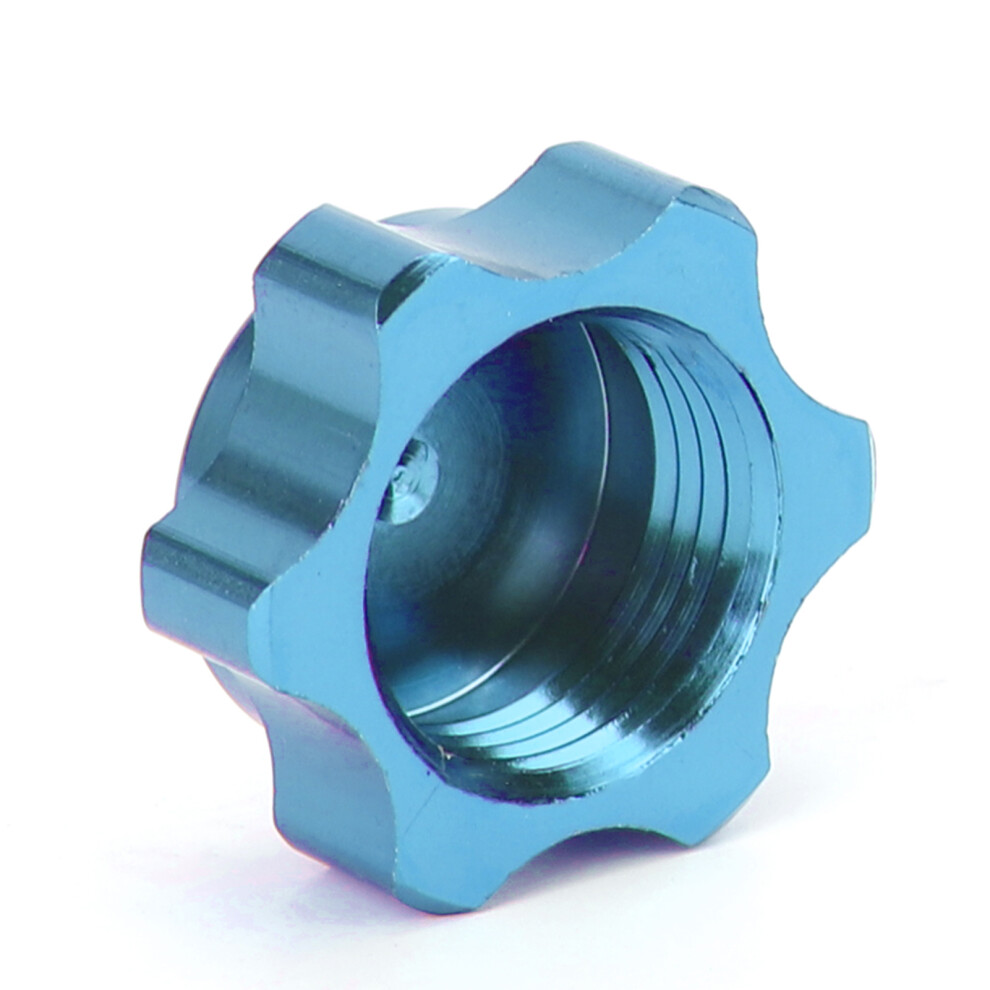 4Pcs 17Mm Aluminium Rc Car Wheel Hub Nut Anti Dust Cover Blue 7671392336676