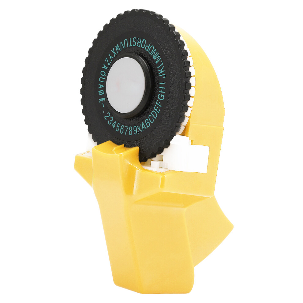 Mini Manual Tape Maker Label Maker 9Mm Abs Embossing Tape Yellow 5081392337184