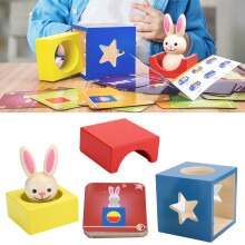 Wooden Baby Puzzle Block Box Educational Toy for Children Kid