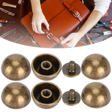 Bronze Dome Studs 30 Sets 12mm Mushroom Rivets for Leatherwork and DIY