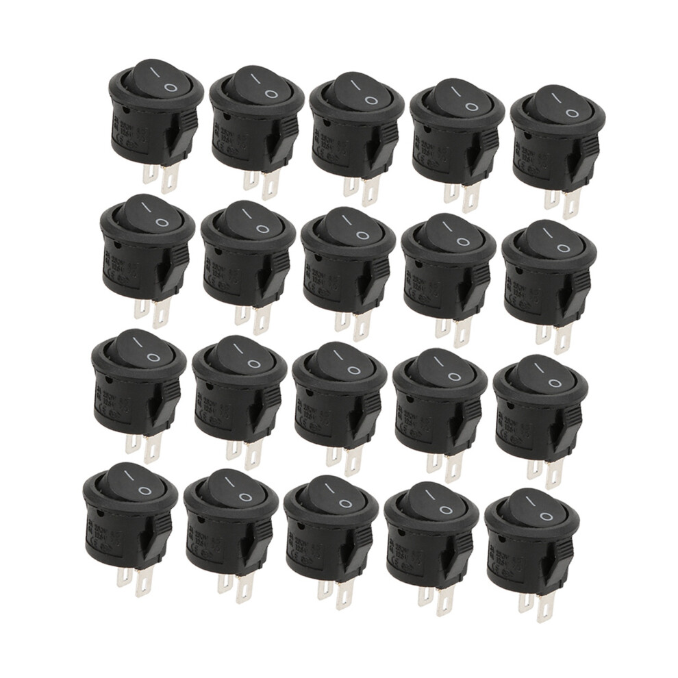 2 Pin 2 Position Rocker Switch 20Pcs Small Round Kcd11 Industrial Power Switch 5061392339050