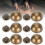 Bronze Dome Studs 30 Sets 12mm Mushroom Rivets for Leatherwork and DIY 2
