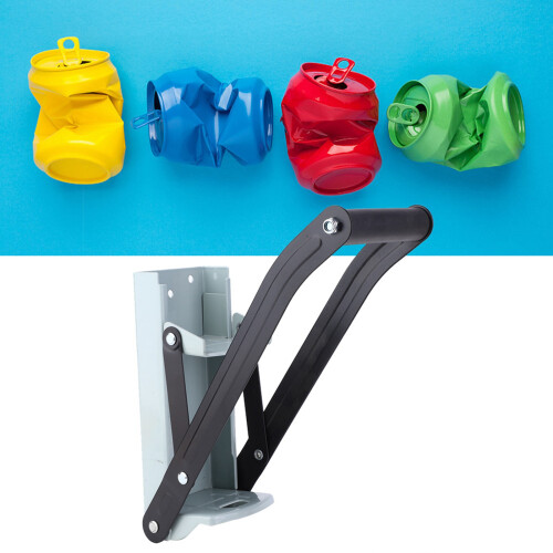 12 Oz Heavy Duty Iron Can Crusher Recycling Hand Tool with Plastic Coating 2