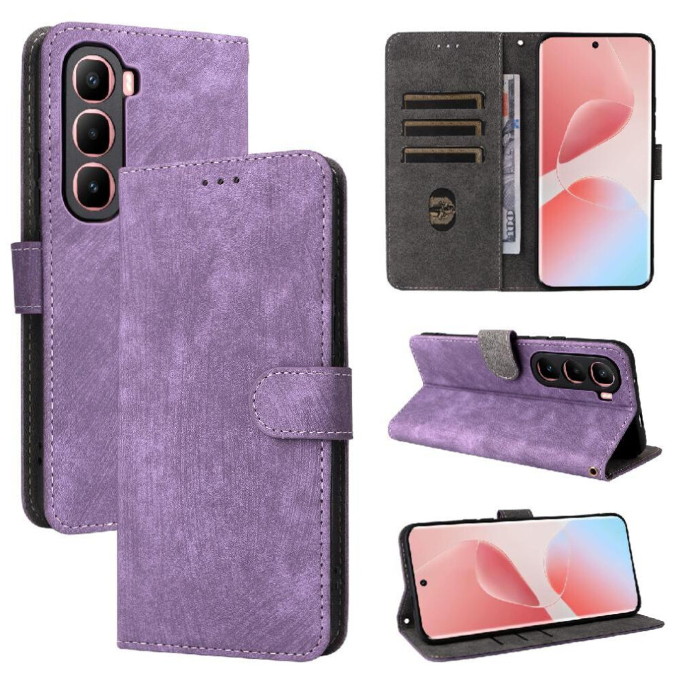 () Case For Infinix Hot 60 Pro Plus 4G/X6886 Magnetic Closure Rfid Blocking Flip Folio Wallet Pu Leather Card Slots Cover 764563235483