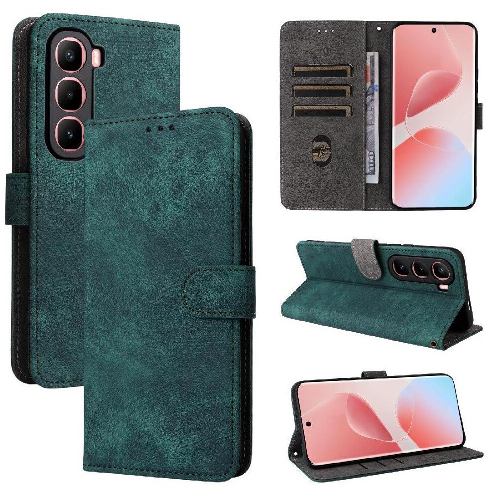() Case For Infinix Hot 60 Pro Plus 4G/X6886 Magnetic Closure Rfid Blocking Flip Folio Wallet Pu Leather Card Slots Cover 764563235490