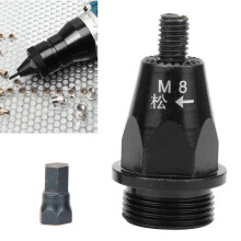 Hard Alloy Pneumatic Rivet Gun Head M5 M6 M8 M10 Black Riveter Tool
