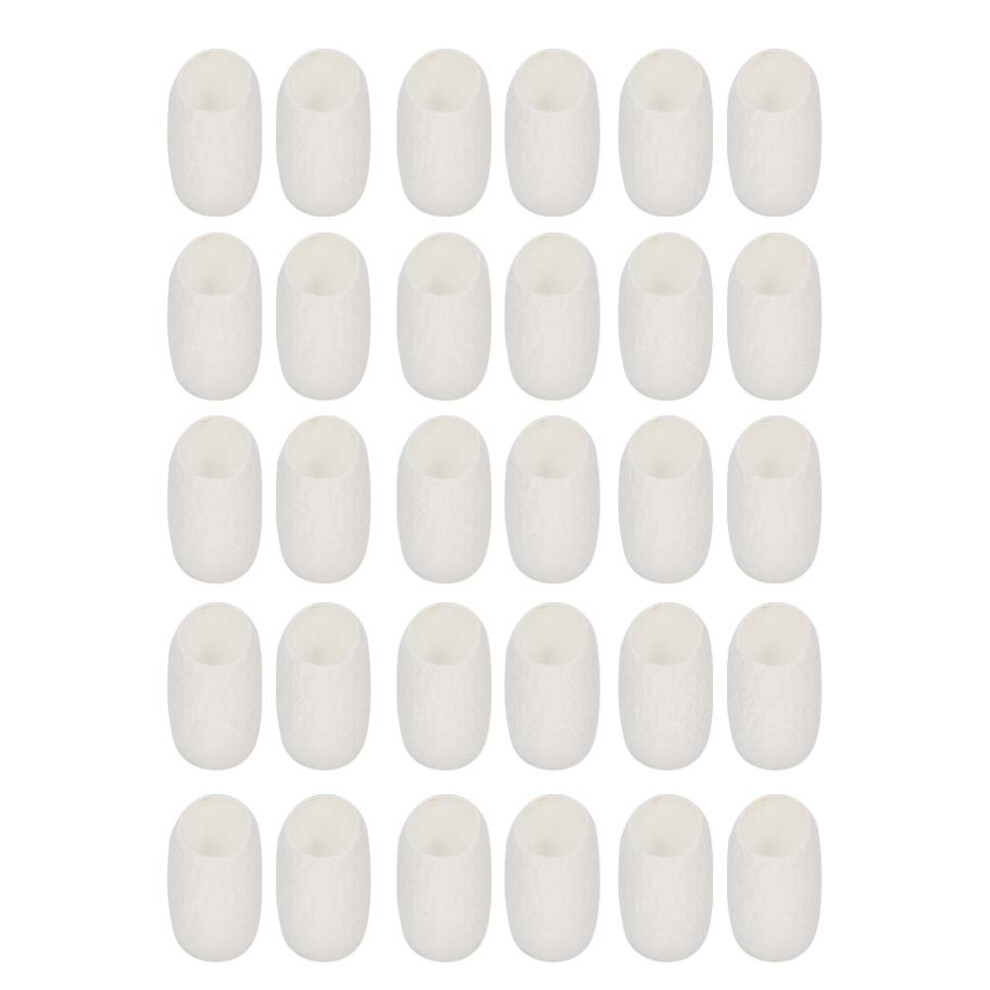 30pcs Natural Silkworm Cocoon Face Cleansing Balls for Pores & Exfoliation