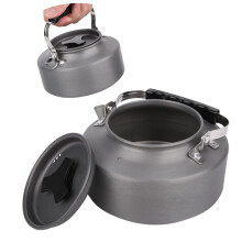 1.1L Aluminium Alloy Outdoor Camping Kettle Water Pot for Hiking & Picnic