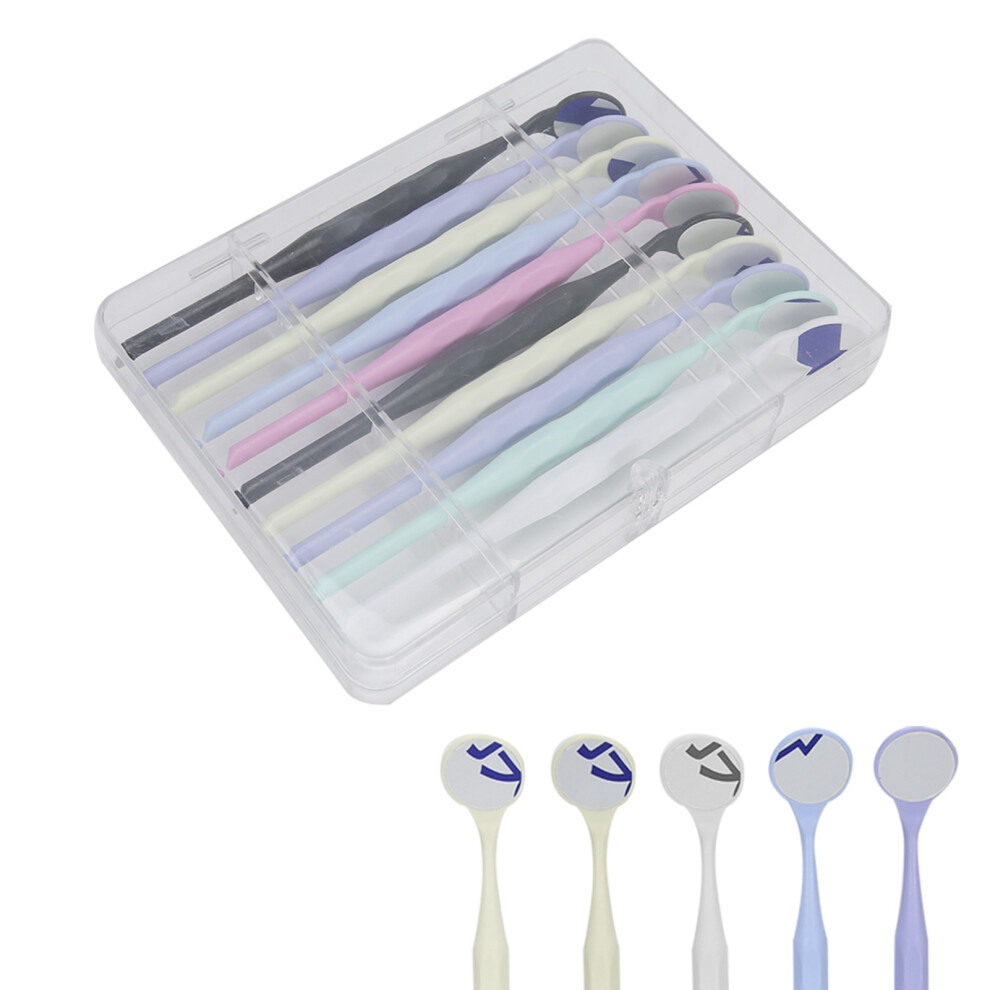 10pcs Dental Mouth Inspection Mirror Kit â Plastic & Glass Oral Care Tools