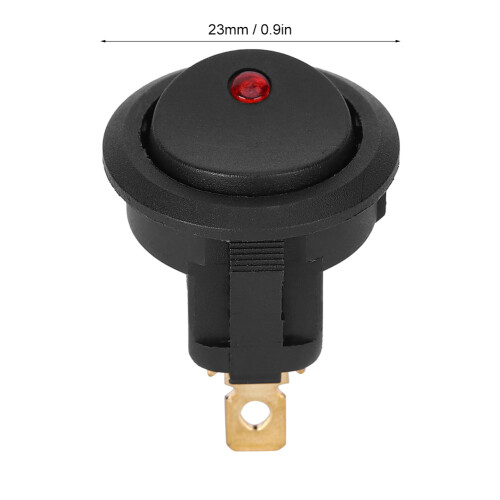 10er Pack wasserdichte SPST Schalter 12V rot LED 1