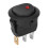 10er Pack wasserdichte SPST Schalter 12V rot LED 4