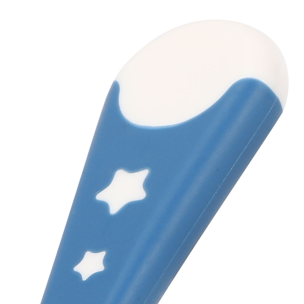 Baby Feeding Set 2Pcs Nonslip Fork Spoon For Infants Food Grade Plastic Blue