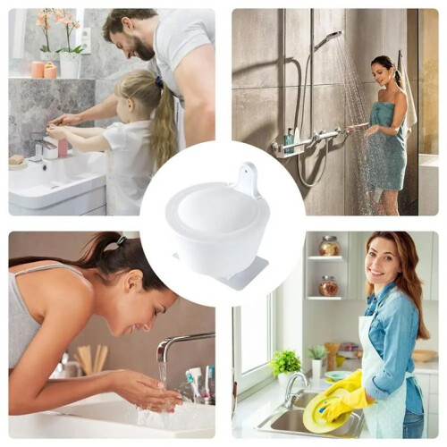 Wall Detergent Dispenser Touchless Wall Mounted Soap Dispenser Refillable Manual Liquid Container NoDrill Pump Dispenser 1