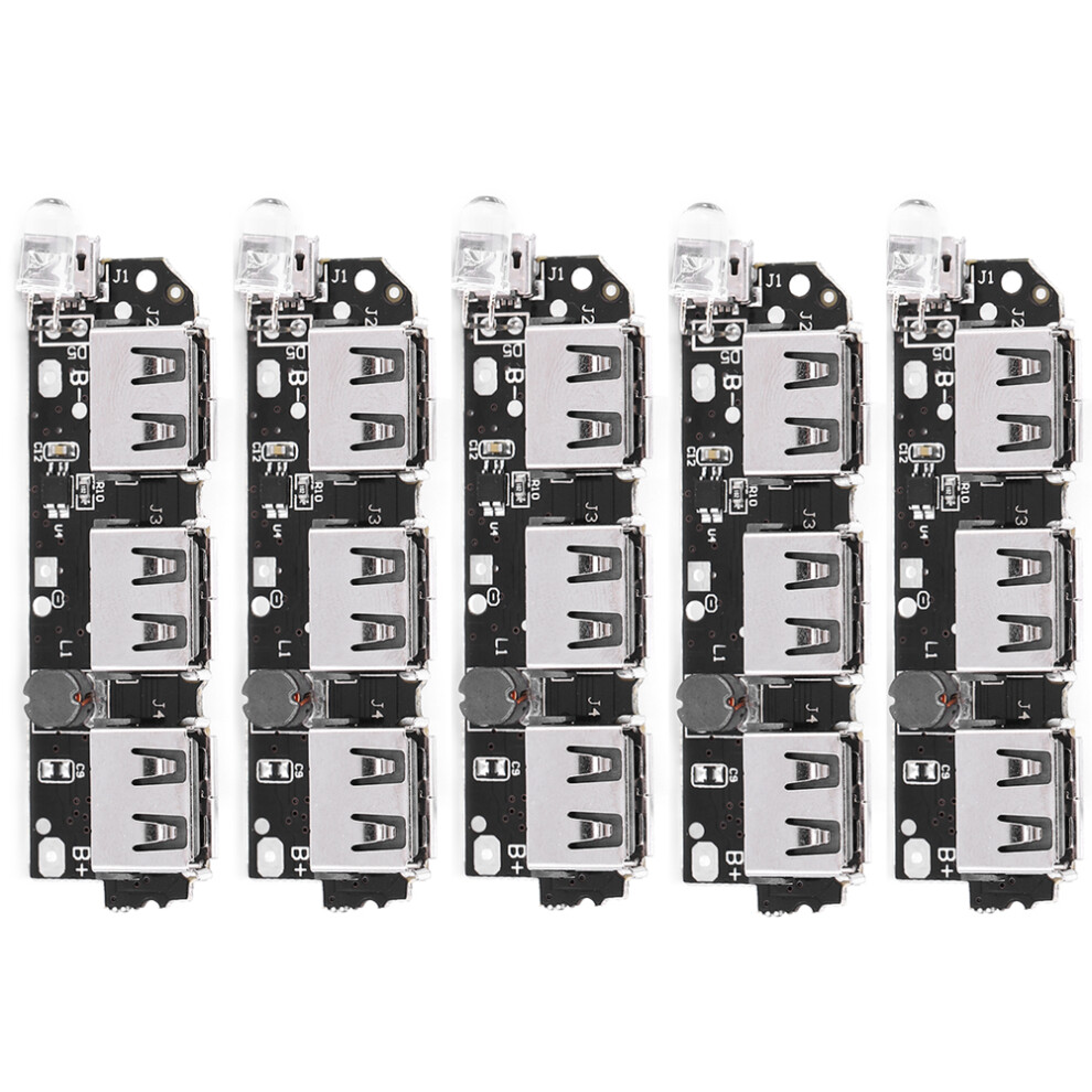 5Pcs Power Bank Charger Module 3Usb Diy Circuit Board 5V2.1a 8381392345484