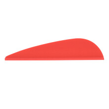 50PCS Rubber Arrow Feathers for Archery Hunting 1.75 Inch Red Accessories