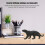 Detaillierte Panther Figur Kunststoff 24 cm 4