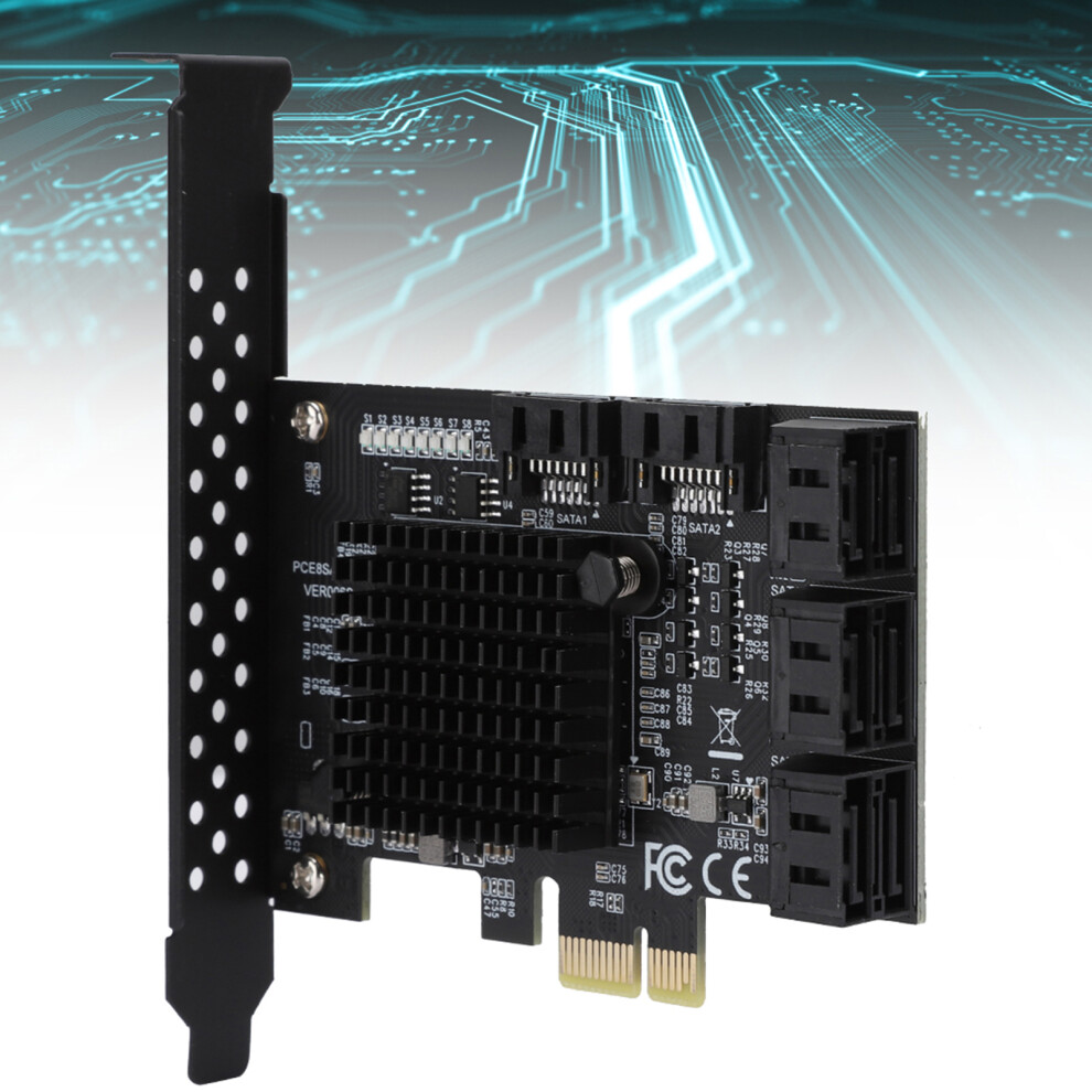 Pci-E To Sata3.0 Controller Expansion Board 8-Port Sata Interface Expansion Card 4991392347957