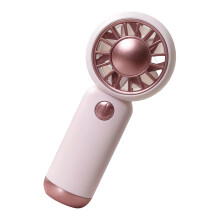 Outdoor Handheld Fan 3 Speed Rechargeable Cordless Air-Pink