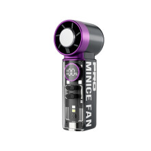 Practical 199 Speed Handheld Fan Small Quiet Desk Fan-Purple